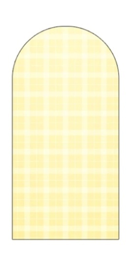 Painel Romano Xadrez Amarelo Grid - Jujuba Festa e Cia 