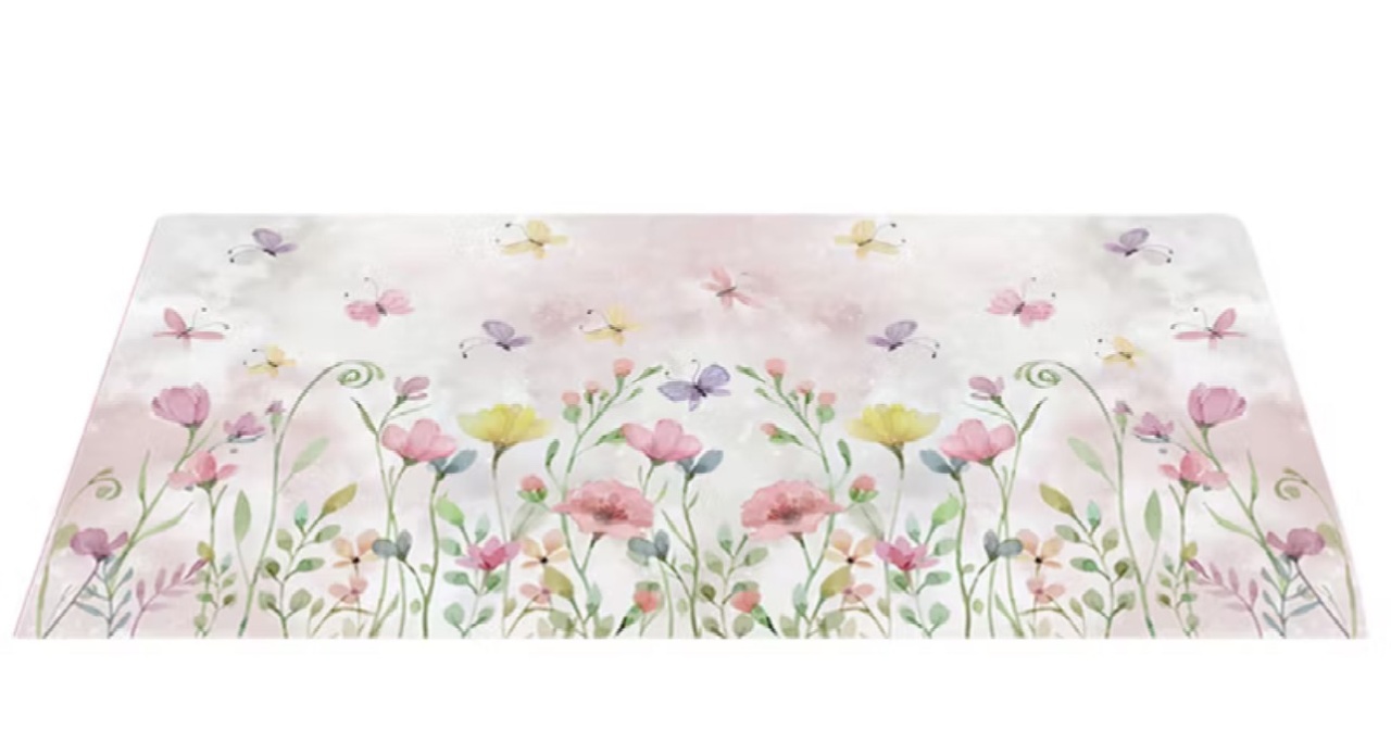 Tapete Lona Floral 3X1,60 - Jujuba Festa e Cia 