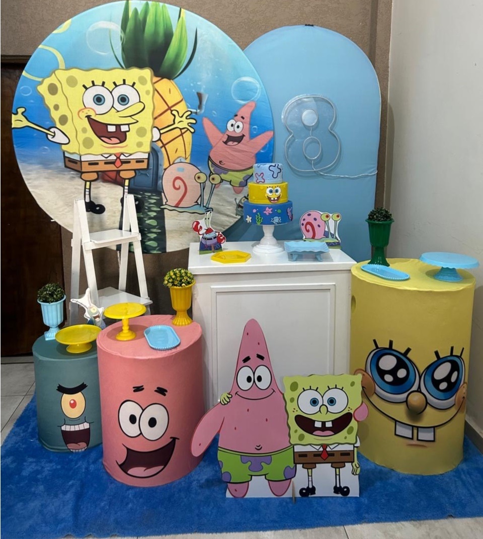 Kit Pm Essencial Bob Esponja - Jujuba Festa e Cia 