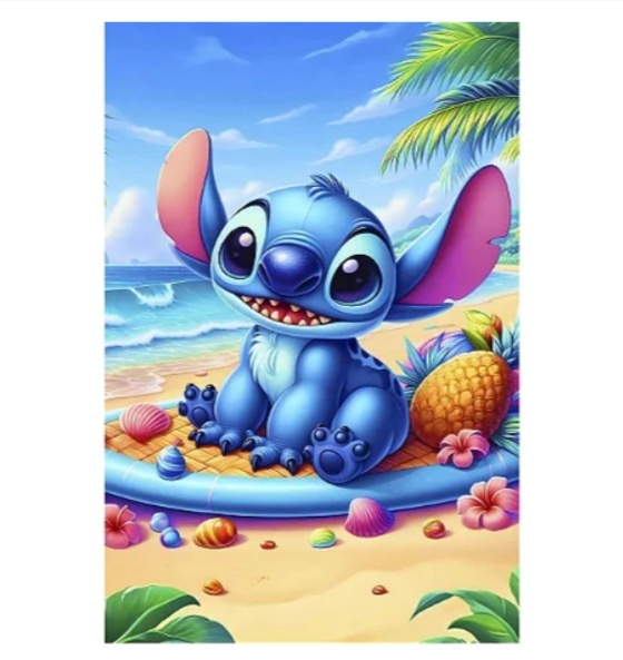 Capa Retangular Stitch Tropical - Jujuba Festa e Cia 