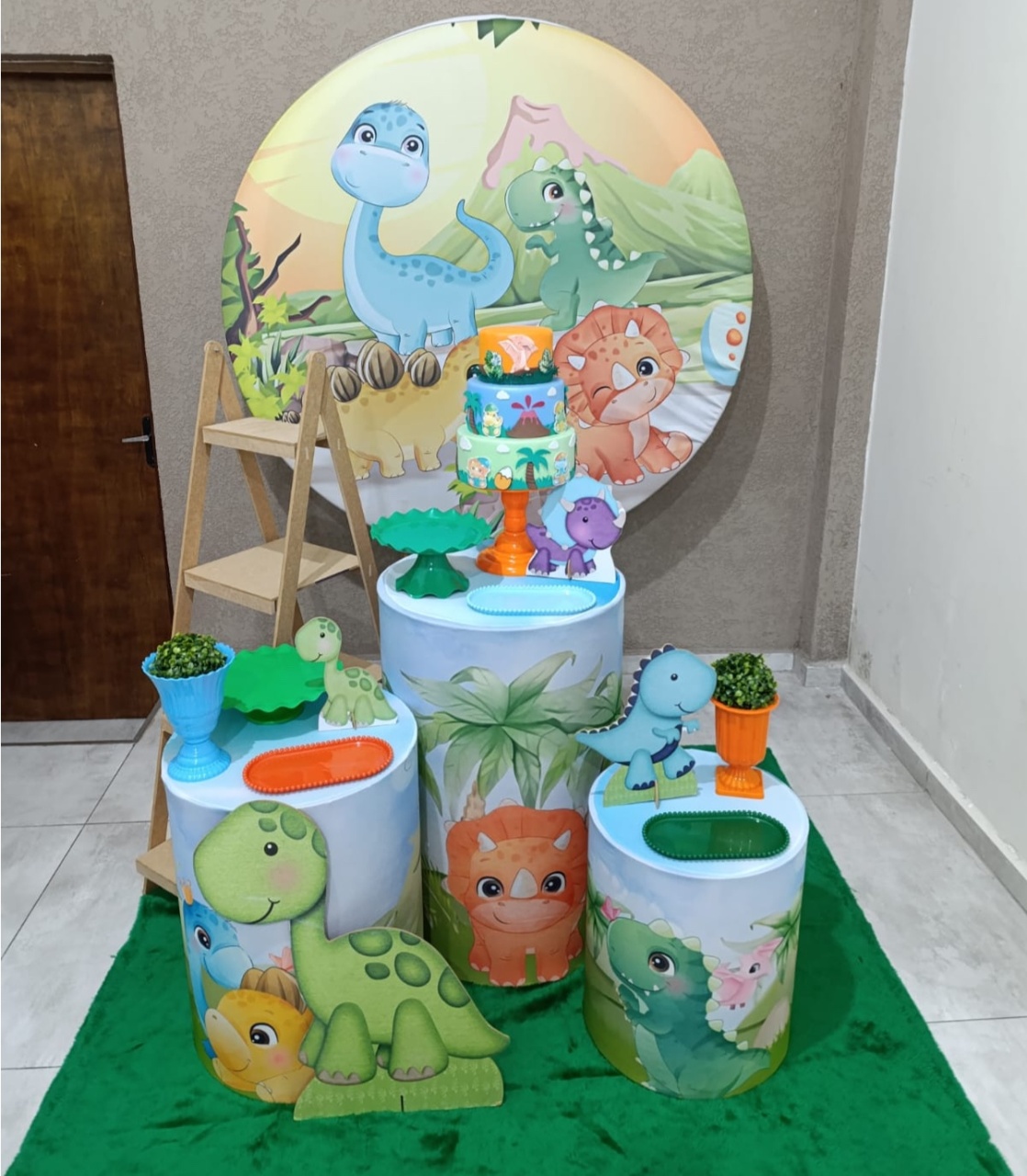 Kit Pm Médio Dino Baby - Jujuba Festa e Cia 