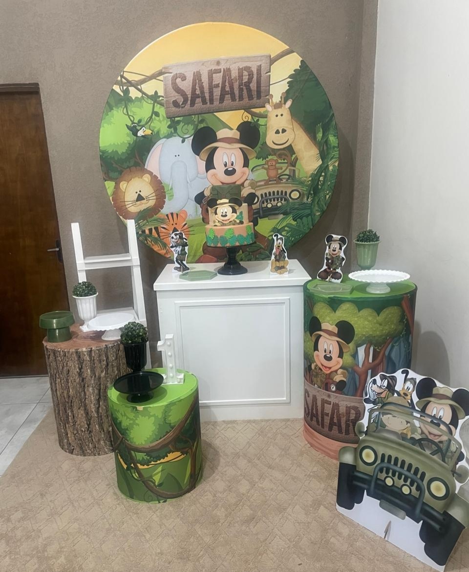 Kit Pm Grande Mickey Safari - Jujuba Festa e Cia 