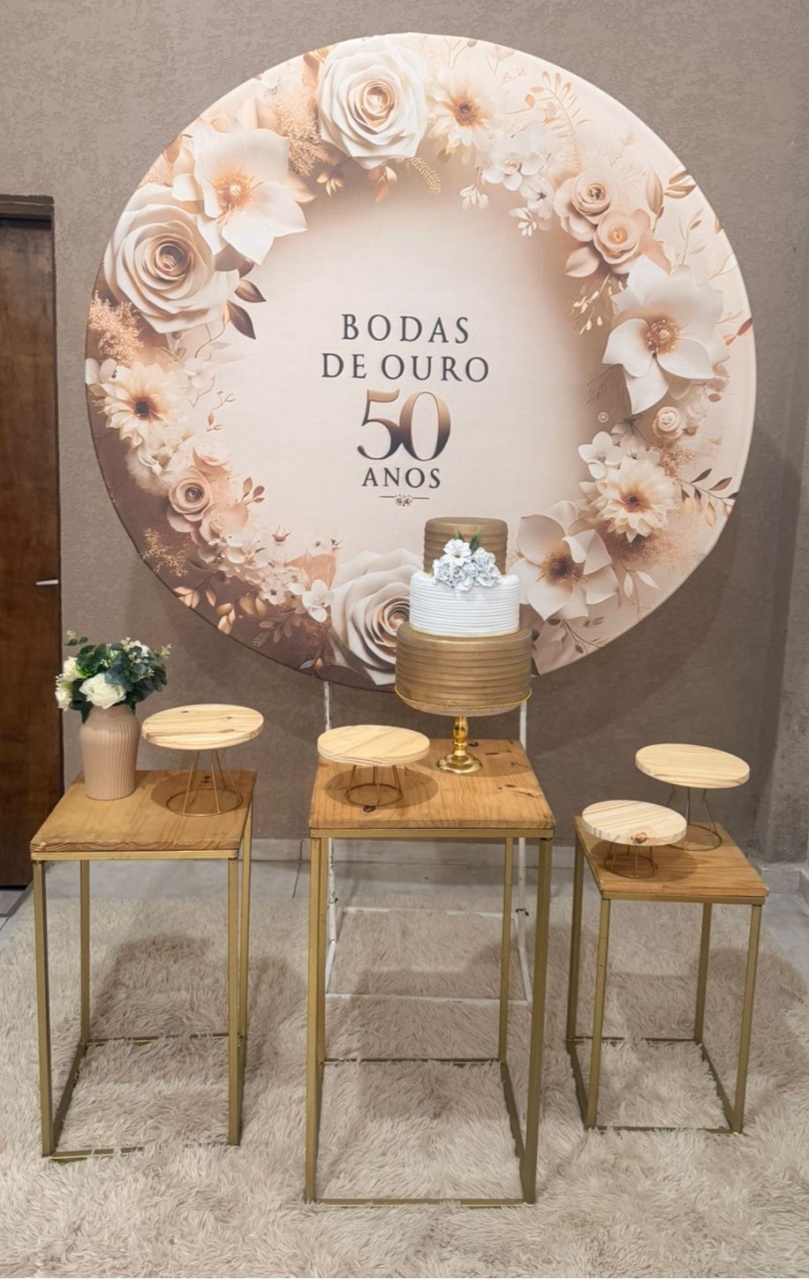 Kit Pm Básico Bodas de Ouro 50 - Jujuba Festa e Cia 