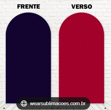 Painel Romano Azul E Vermelho - Jujuba Festa e Cia 