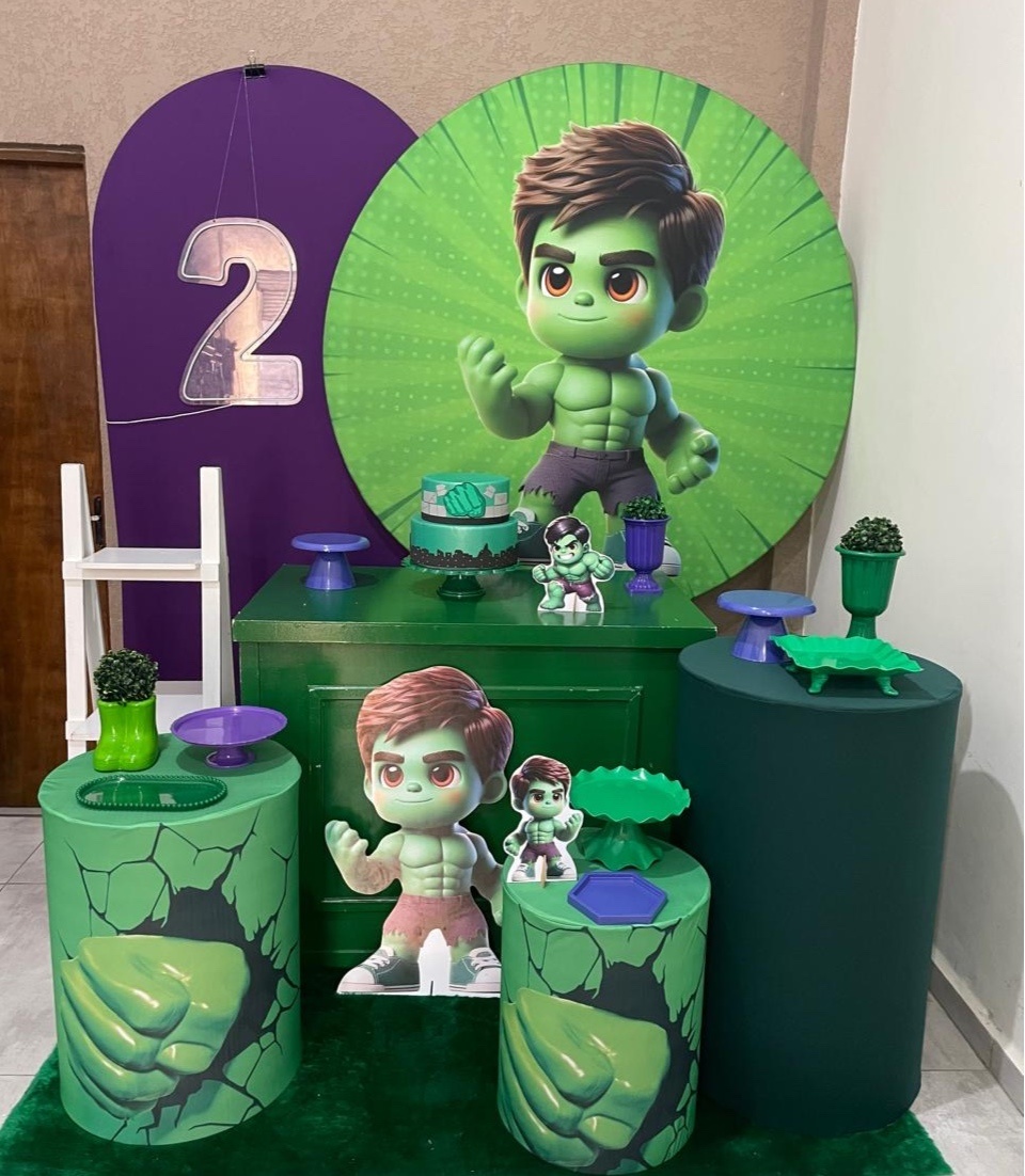 Kit Pm Essencial Hulk - Jujuba Festa e Cia 
