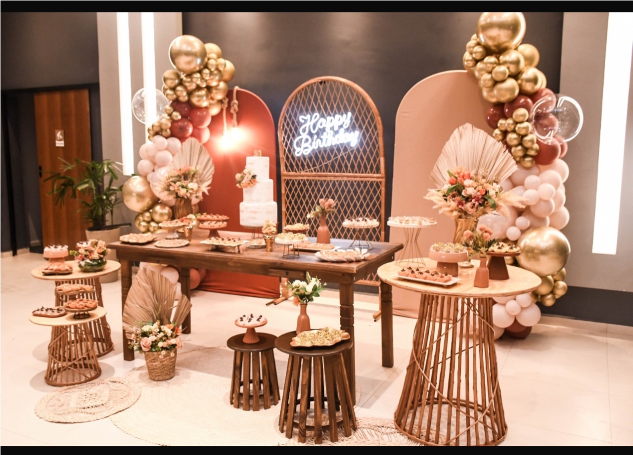 Decoração Completa Premium Terracota - Jujuba Festa e Cia 