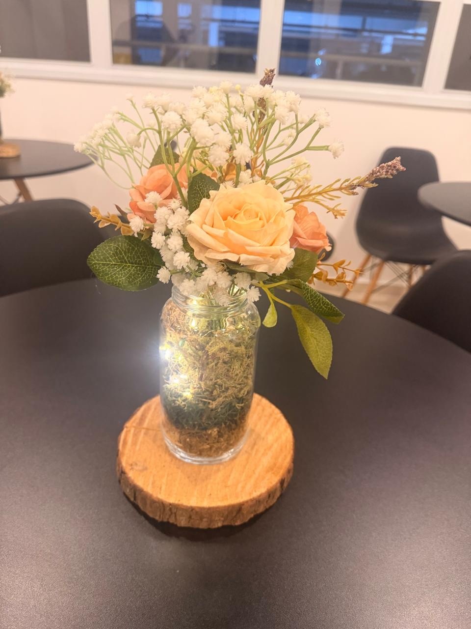 Vaso de Mesa Com Flores/Mosq - Jujuba Festa e Cia 