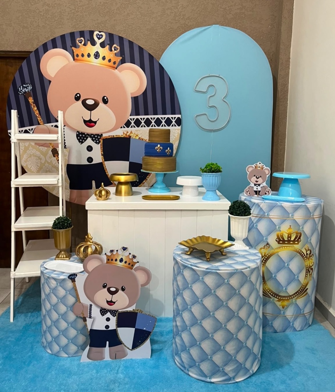 Kit Pm Essencial Ursinho Príncipe Azul - Jujuba Festa e Cia 