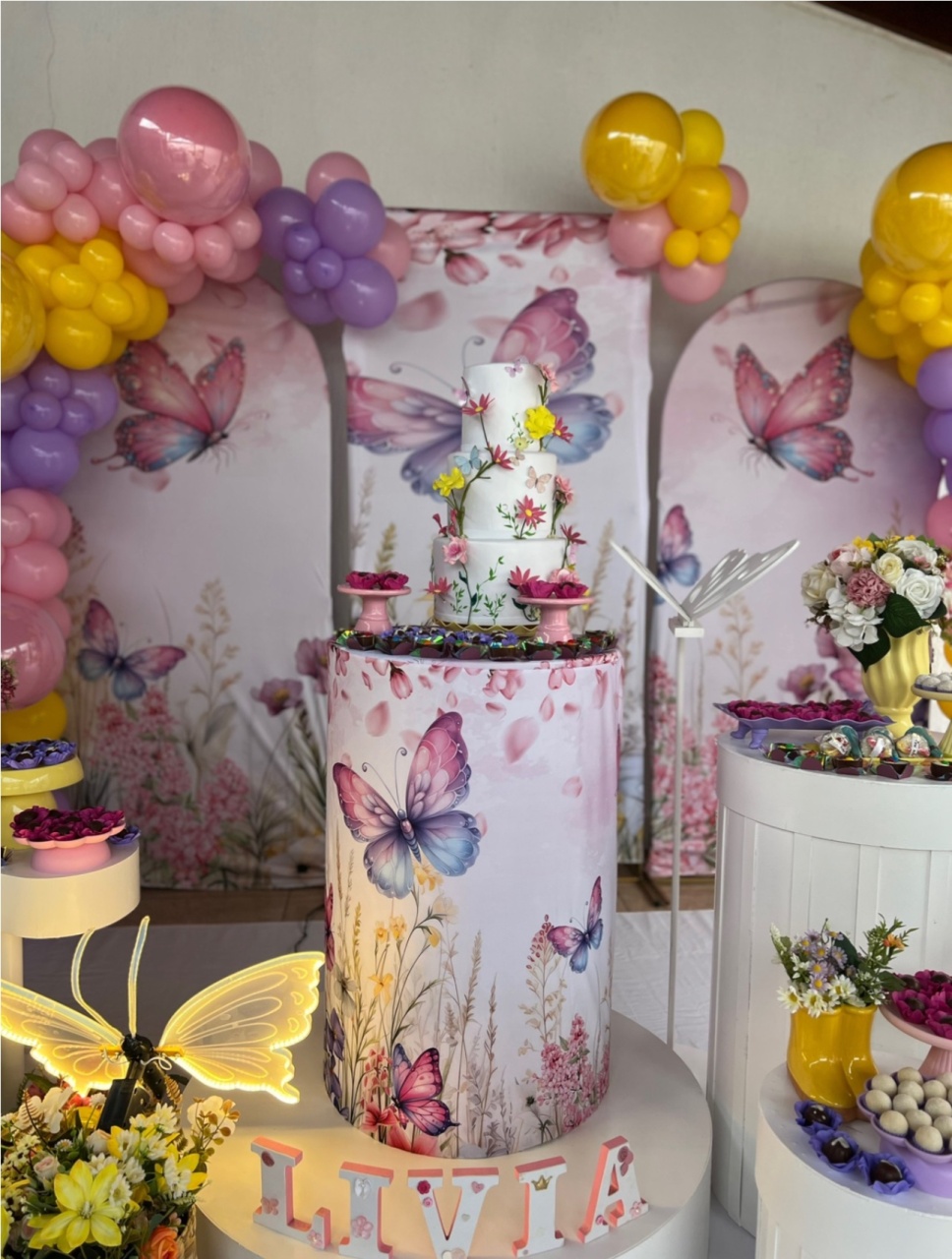 Decoração Completa Borboleta Premium - Jujuba Festa e Cia 