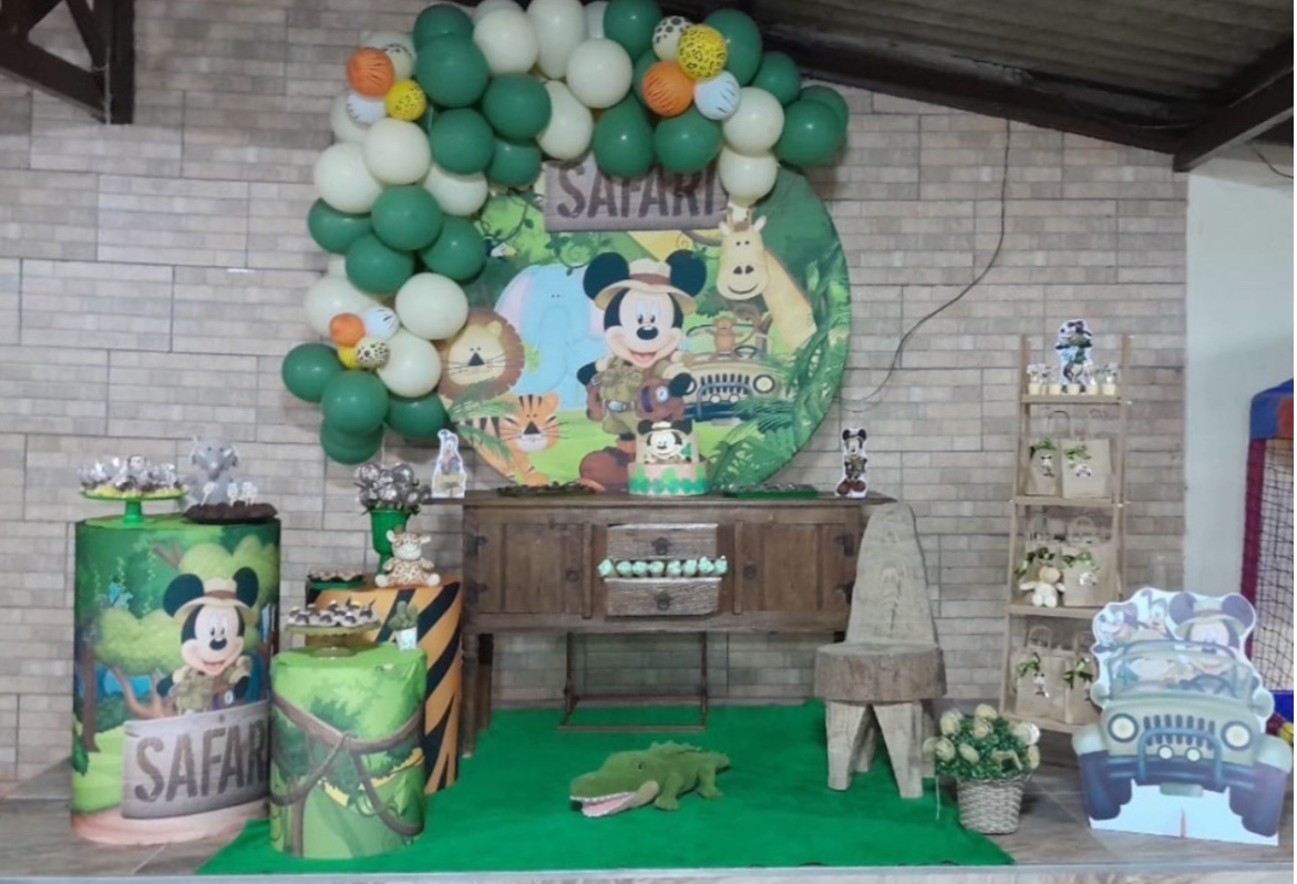 Kit Pm Top Mickey Safari - Jujuba Festa e Cia 