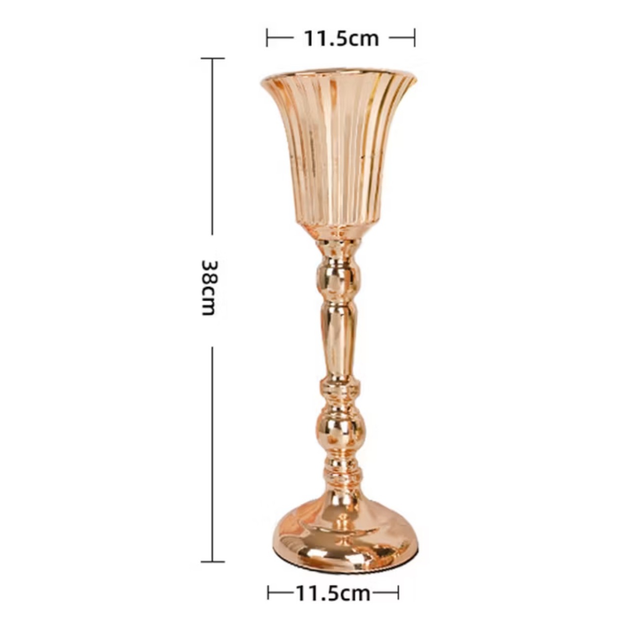 Vaso Ferro Dourado 0,40 Cm - Jujuba Festa e Cia 