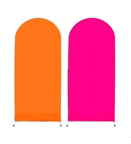 Capa Painel Romano - Pink E Laranja  - Jujuba Festa e Cia 