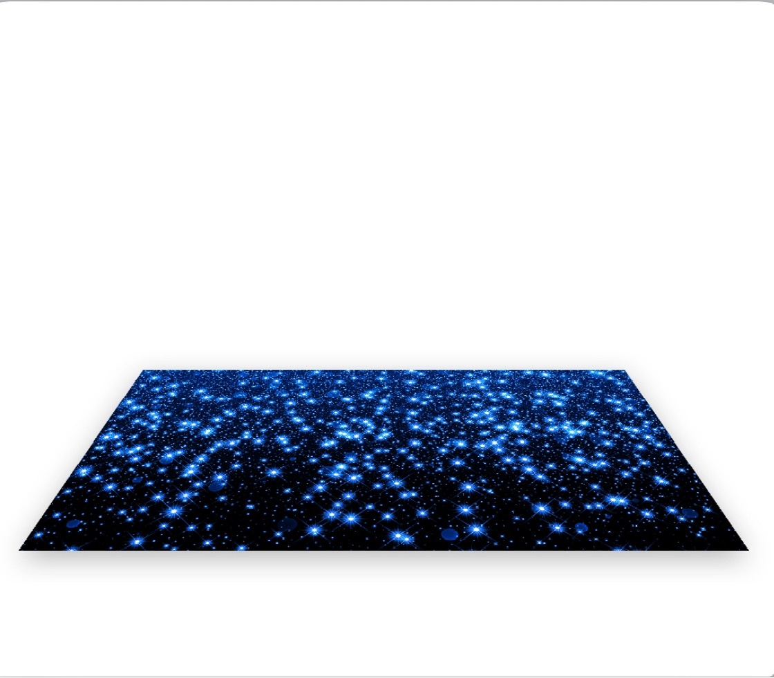 Tapete Lona Azul Glitter - Jujuba Festa e Cia 