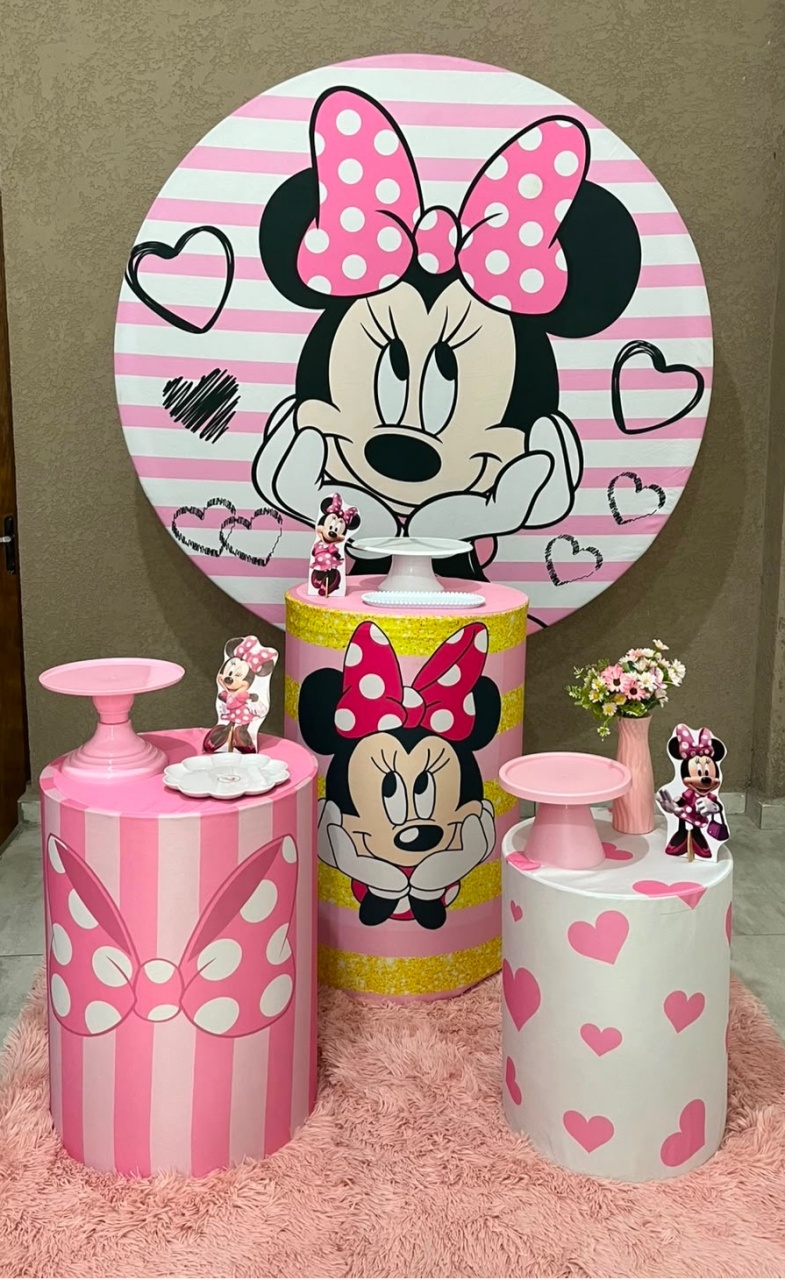 Kit Básico Minnie Cabeça - Jujuba Festa e Cia 