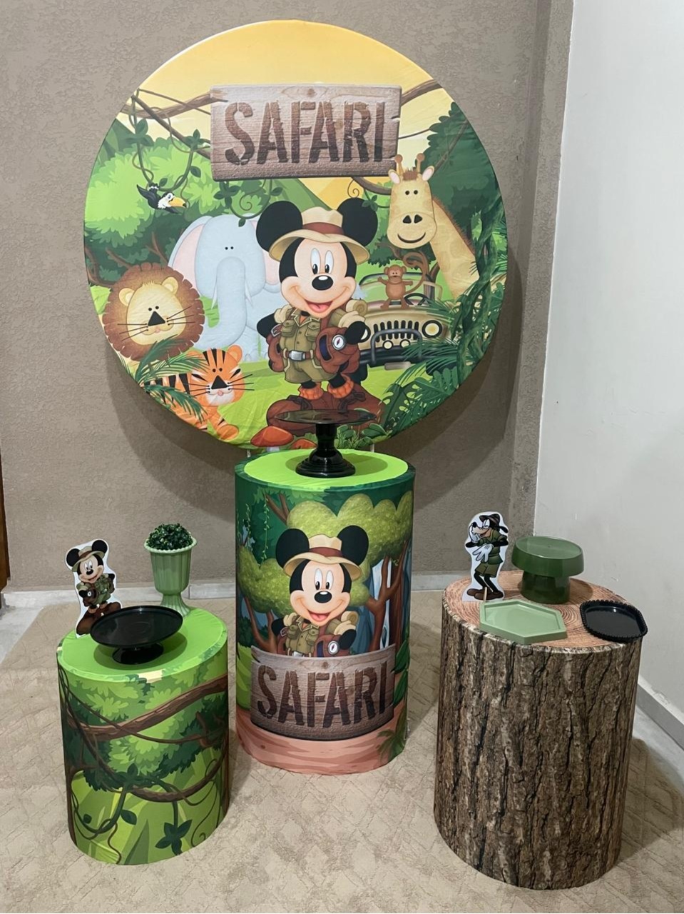 Kit Pm Médio Mickey Safari - Jujuba Festa e Cia 