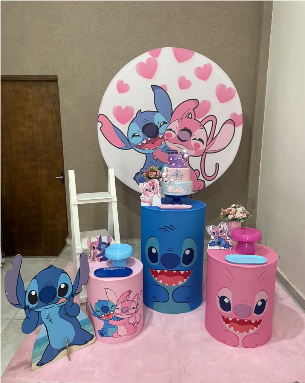 Kit Pm Médio Stitch E Angel Love - Jujuba Festa e Cia 