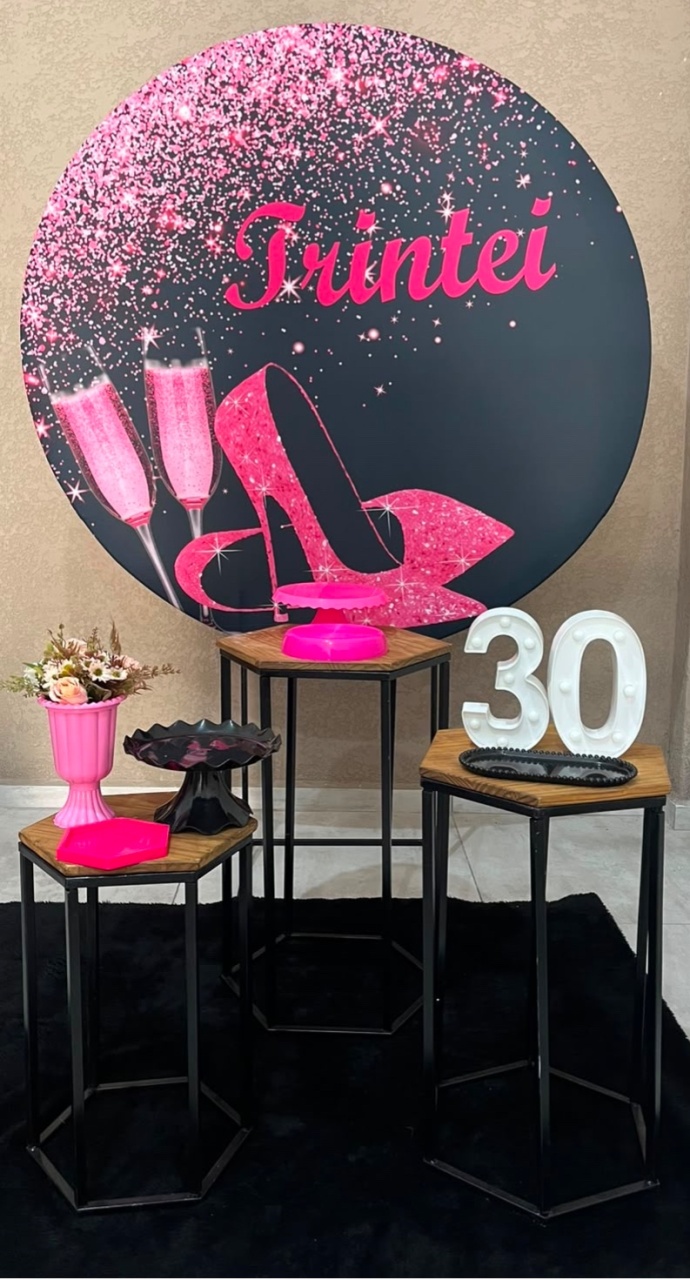 Kit Pm Básico Trintei Rosa - Jujuba Festa e Cia 