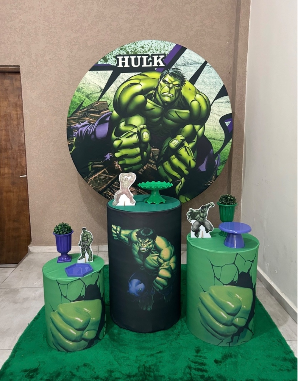 Kit Pm Básico Do Hulk - Jujuba Festa e Cia 