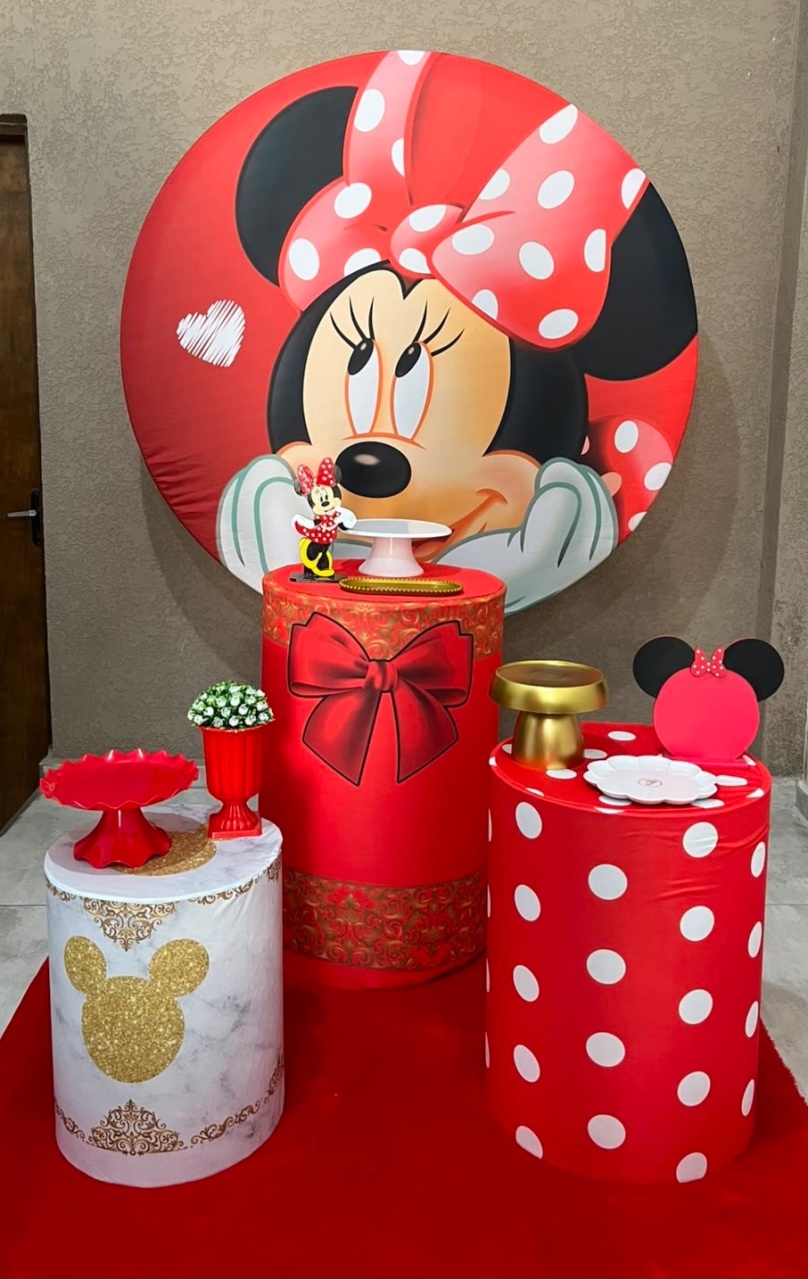 Kit Médio Minnie Vermelho - Jujuba Festa e Cia 