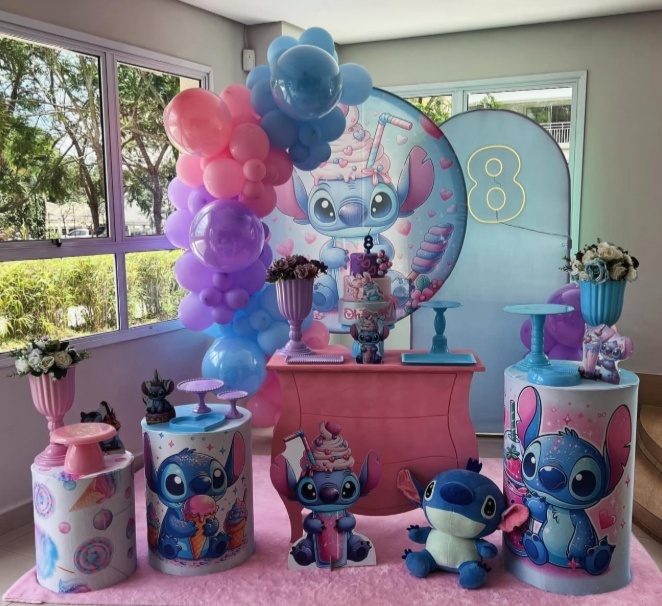 Kit Pm Golden Stitch - Jujuba Festa e Cia 