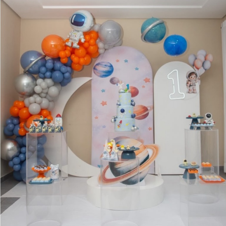 Completa Premium Astronauta/Planetas - Jujuba Festa e Cia 