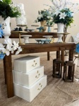 Decoração Casamento Rustico Azul E Branco - imagem 2