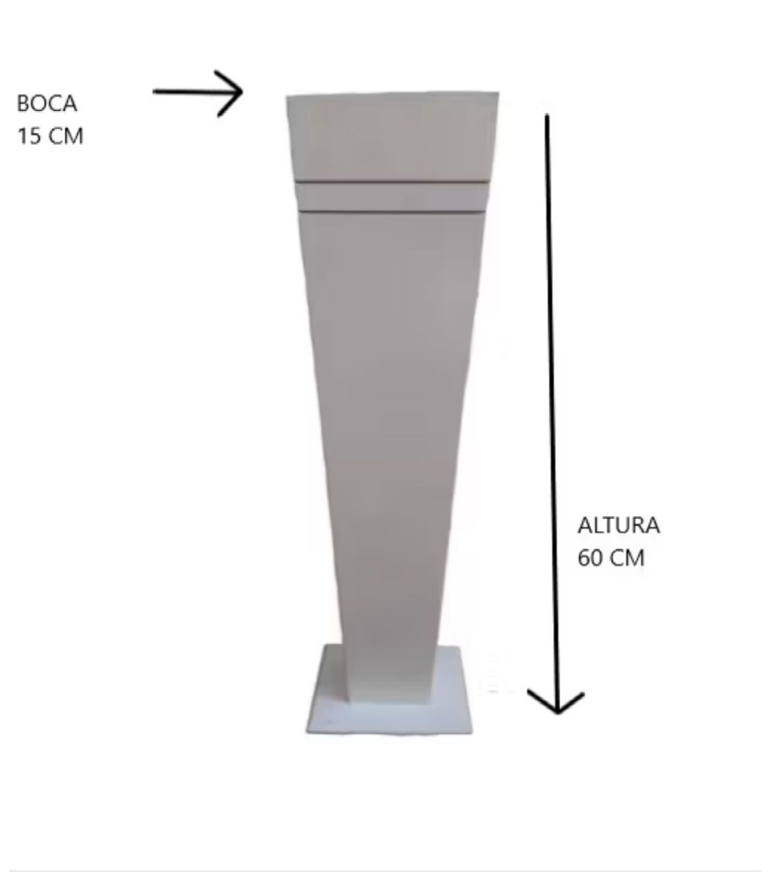 Vaso Alto Madeira 0,60 Cm - Jujuba Festa e Cia 
