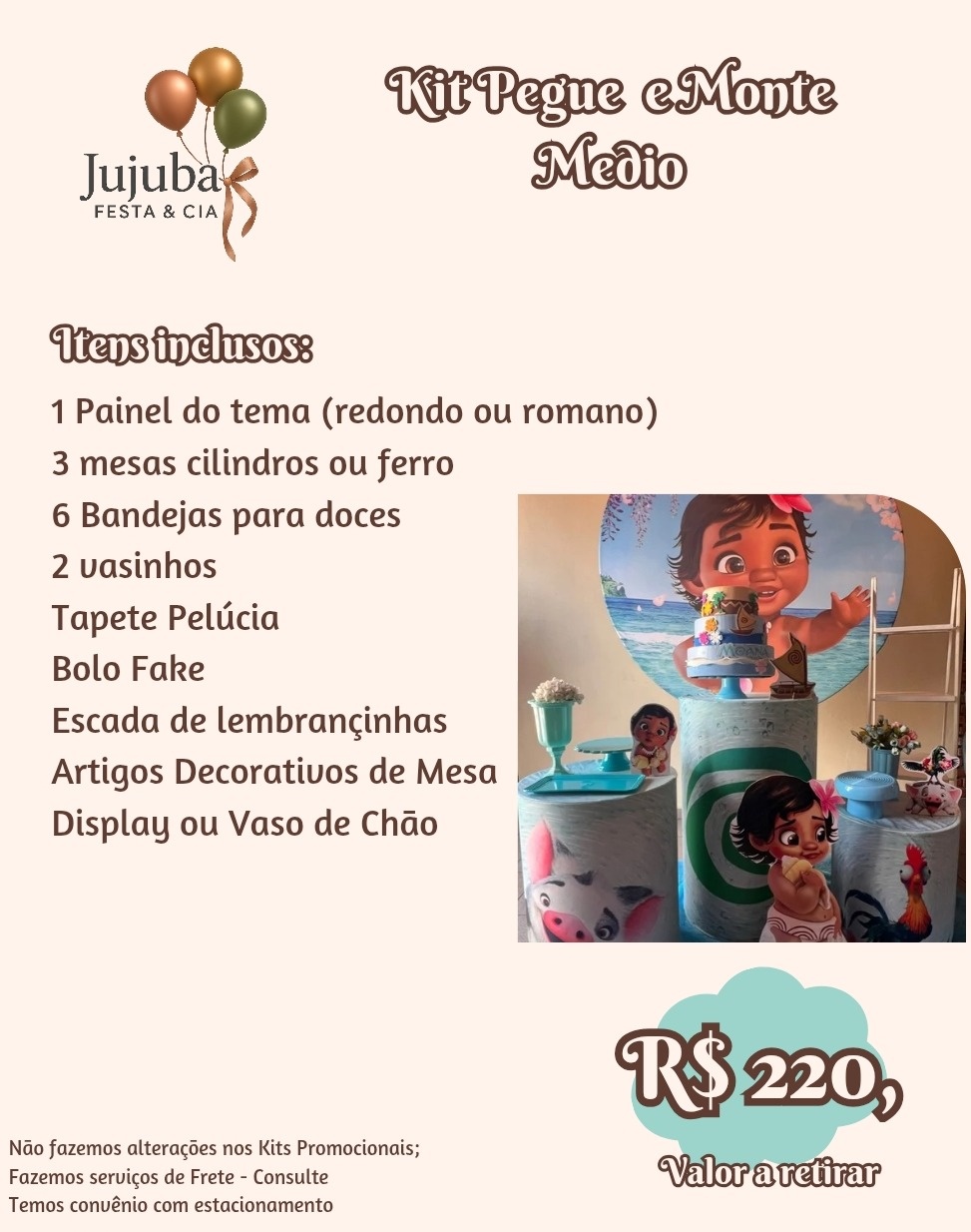 Kit Pegue E Monte Médio - Promo - Jujuba Festa e Cia 