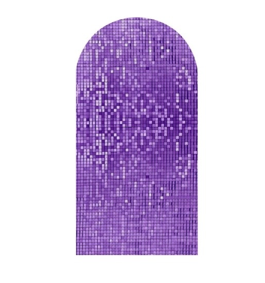 Capa Painel Romano Lilas Lantejoula - Jujuba Festa e Cia 