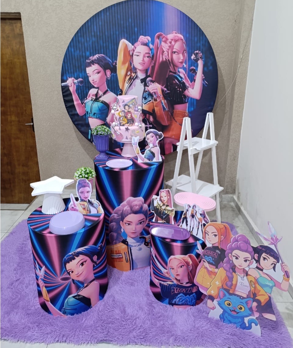 Kit Pm Médio Guerreiras de K-Pop - Jujuba Festa e Cia 