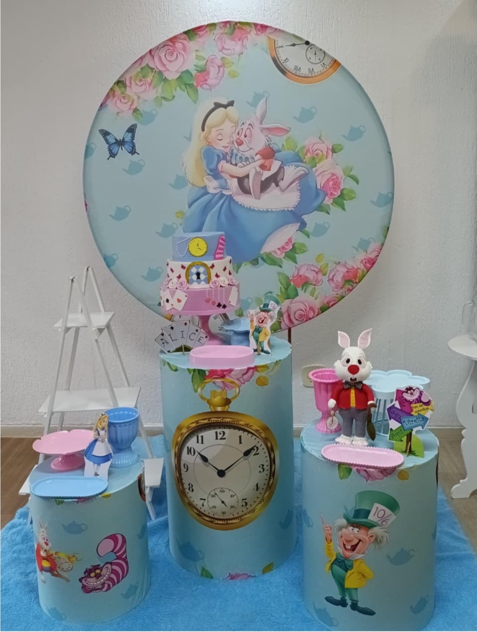 Kit Pm Medio Alice Nos País da Maravilha - Jujuba Festa e Cia 