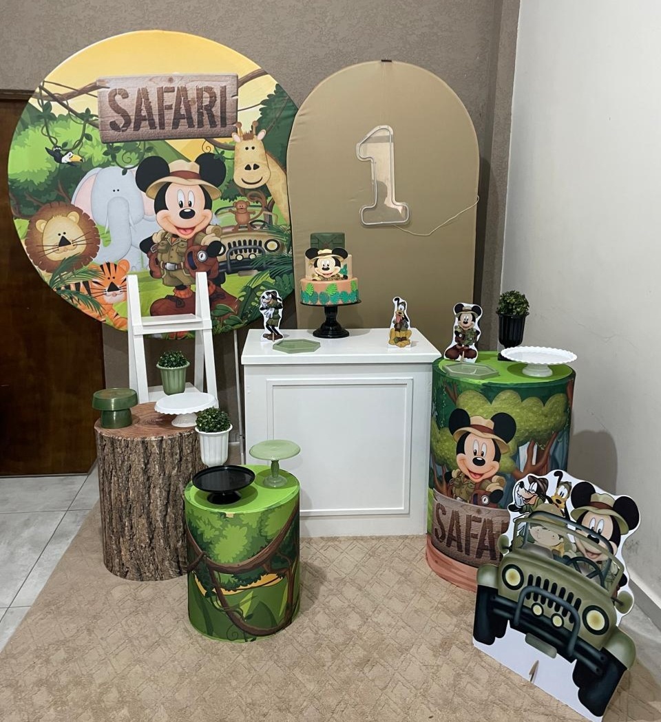 Kit Pm Essencial Mickey Safari - Jujuba Festa e Cia 