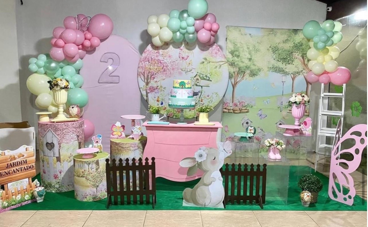 Decoração Premium Jardim Encantado - Jujuba Festa e Cia 