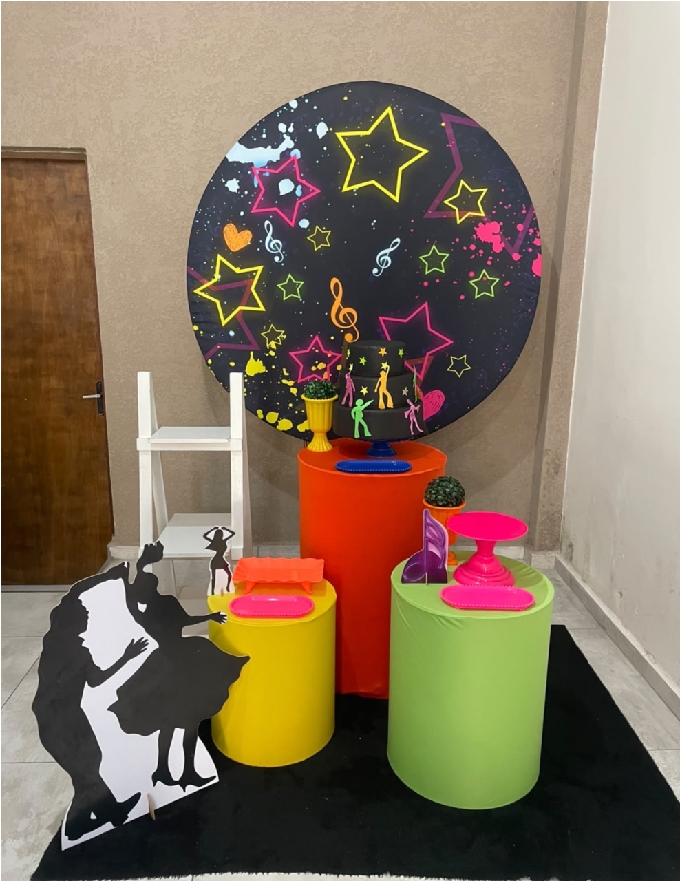 Kit Pm Médio Estrela Neon - Jujuba Festa e Cia 