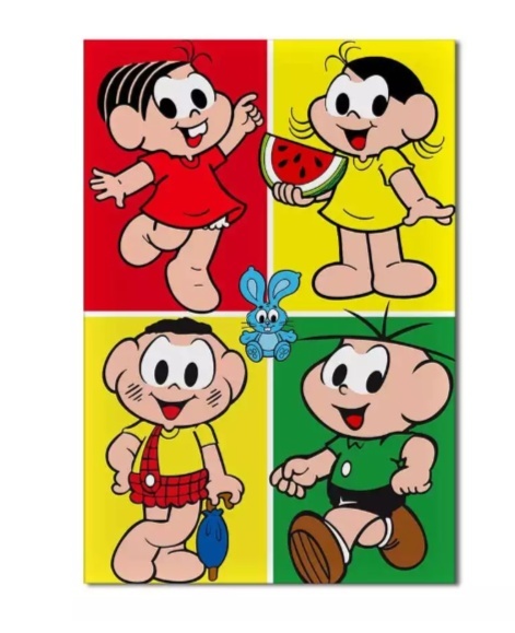 Capa Retangular -Turma da Monica - Jujuba Festa e Cia 