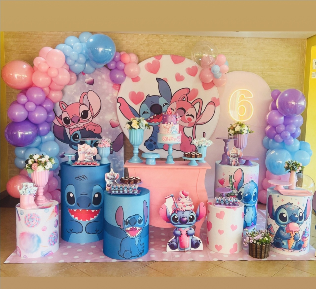 Kit Pm Supremo  Stitch Angel - Jujuba Festa e Cia 
