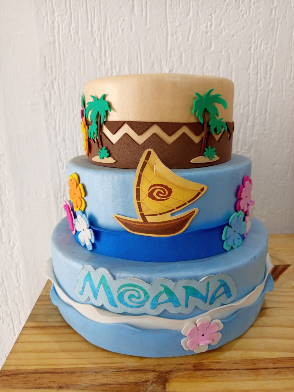 Bolo Fake Moana  - Jujuba Festa e Cia 