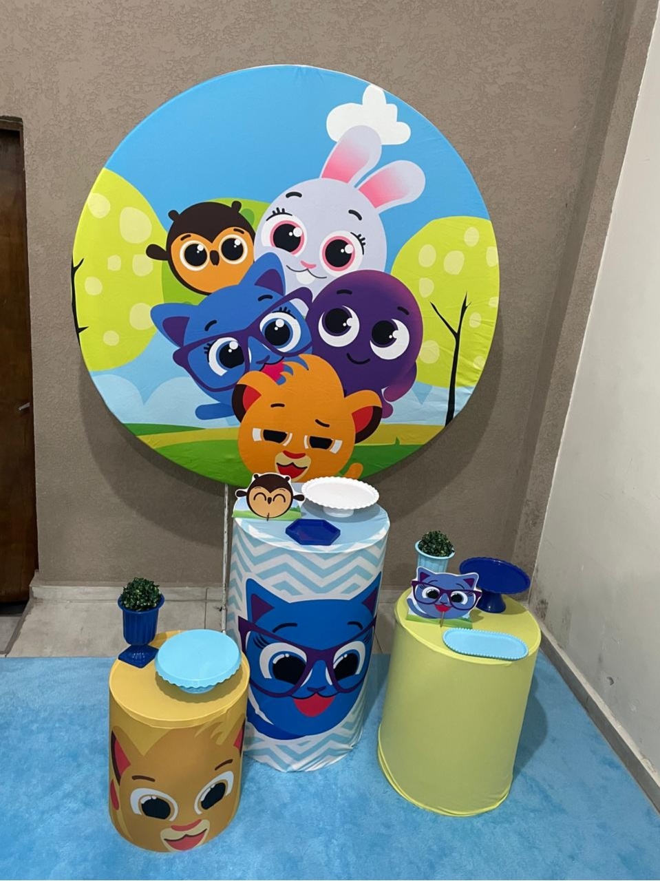 Kit Pm Básico Bolofofo Azul - Jujuba Festa e Cia 
