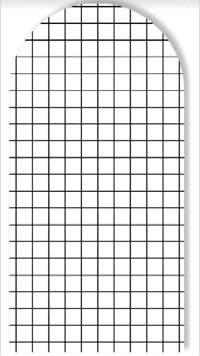 Painel Romano 2X1 - Grid Mdf  - Jujuba Festa e Cia 