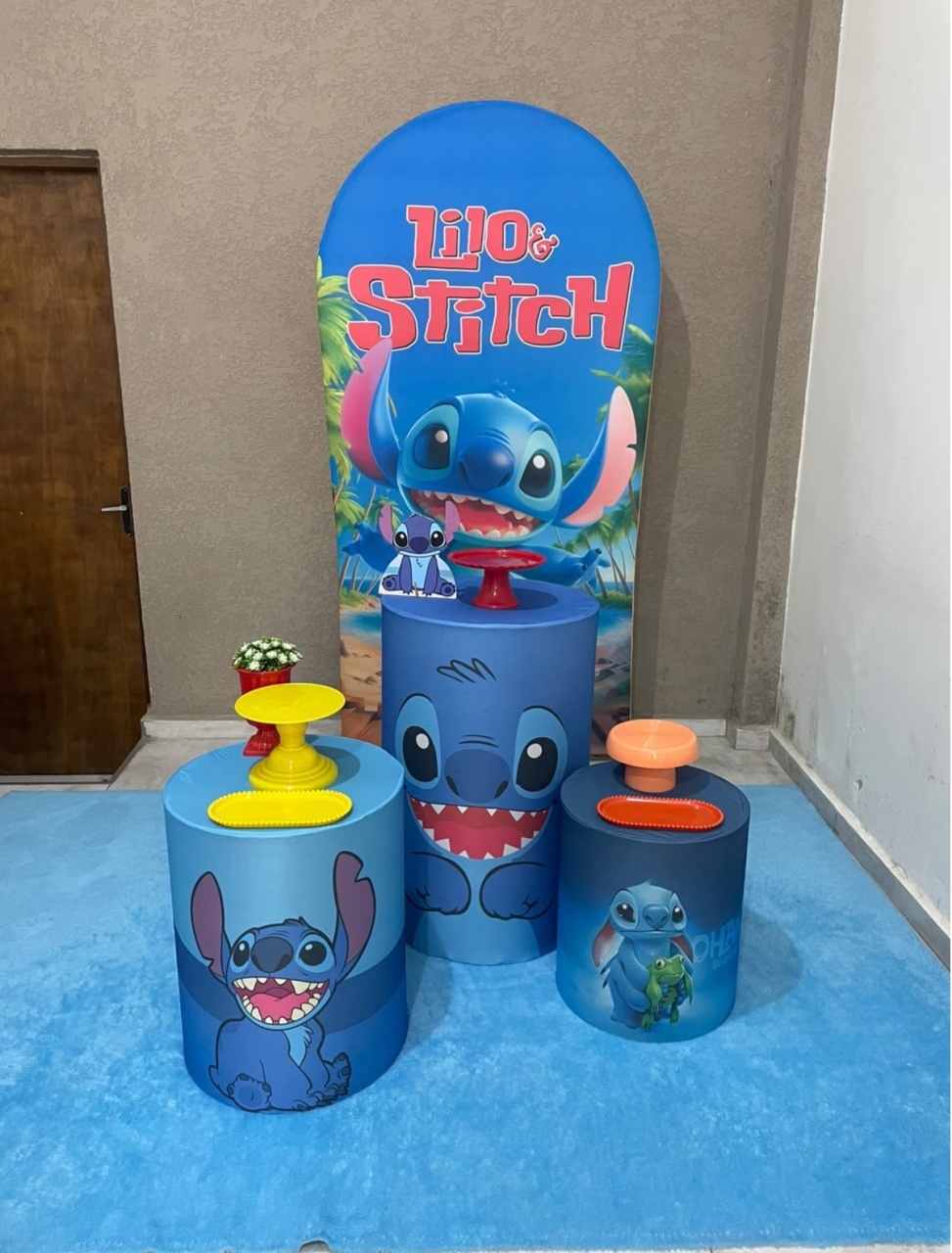 Kit Pm Básico Stitch Tropical - Jujuba Festa e Cia 