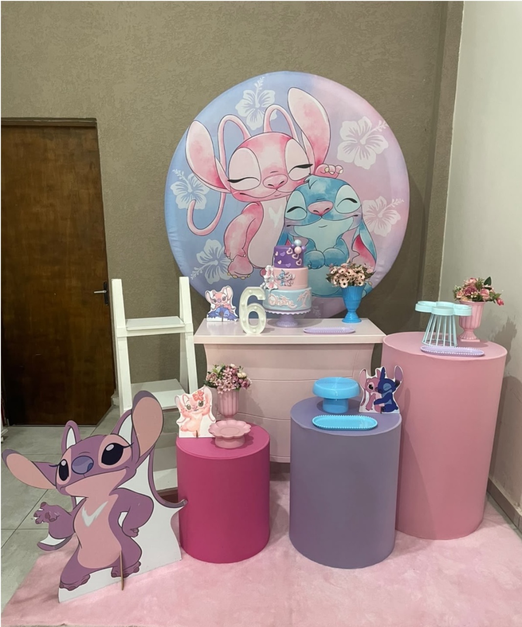 Kit Pm Grande Stitch E Angel - Jujuba Festa e Cia 