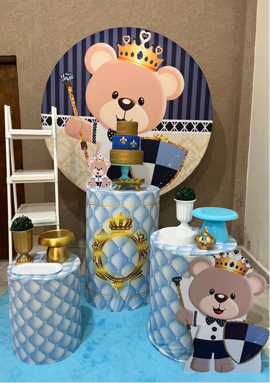 Kit Médio Ursinho Azul - Jujuba Festa e Cia 