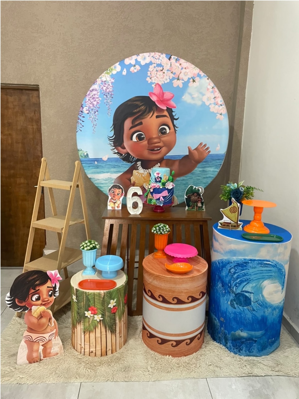Kit Pm Grande Moana Baby - Jujuba Festa e Cia 