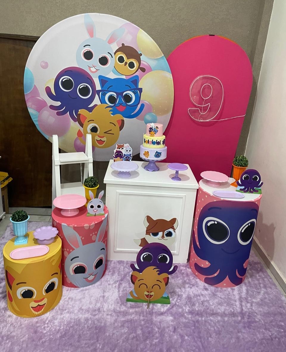 Kit Pm Essencial Bolofofo Rosa - Jujuba Festa e Cia 