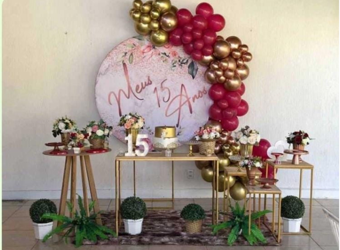 Decoração Prime Meus 15 Anos - Jujuba Festa e Cia 