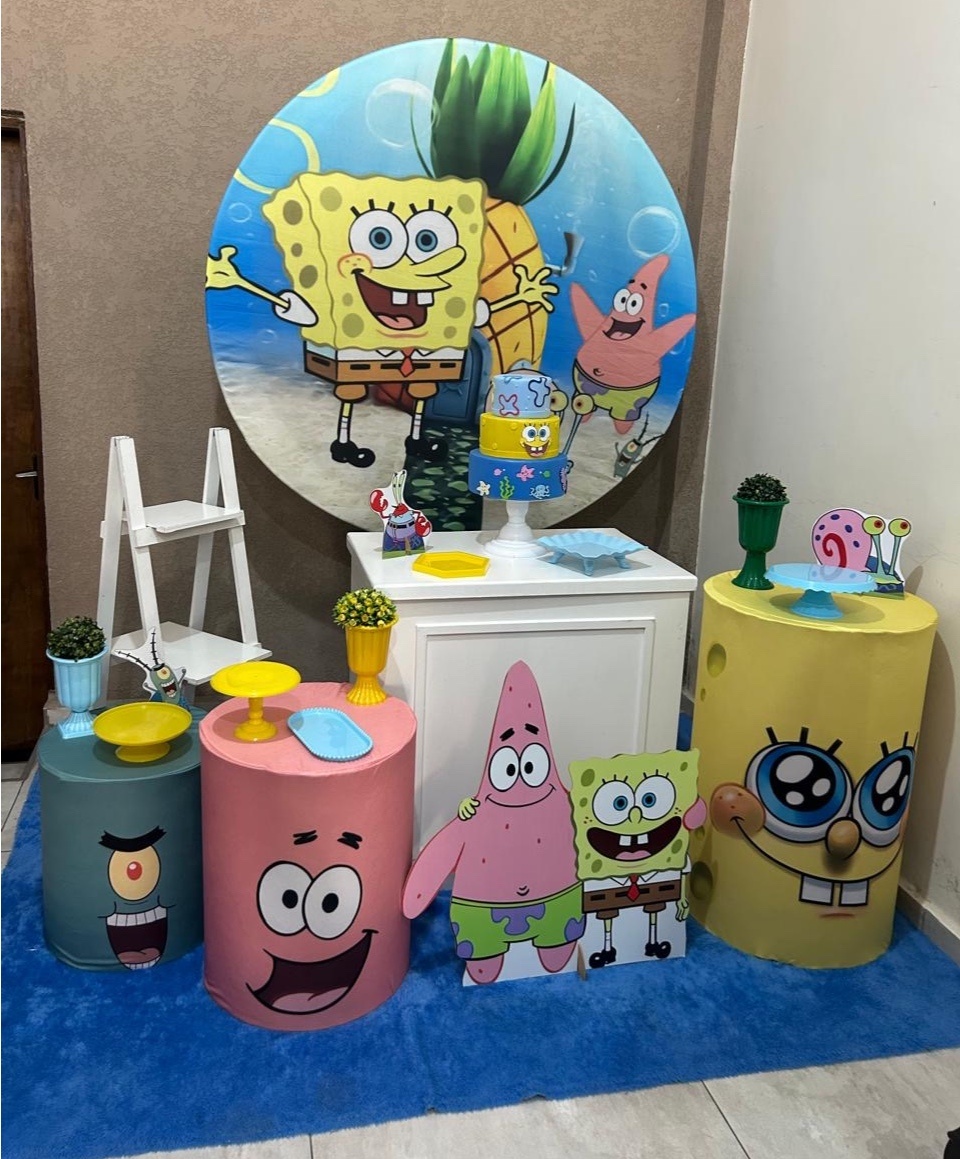 Kit Pm Grande Bob Esponja - Jujuba Festa e Cia 