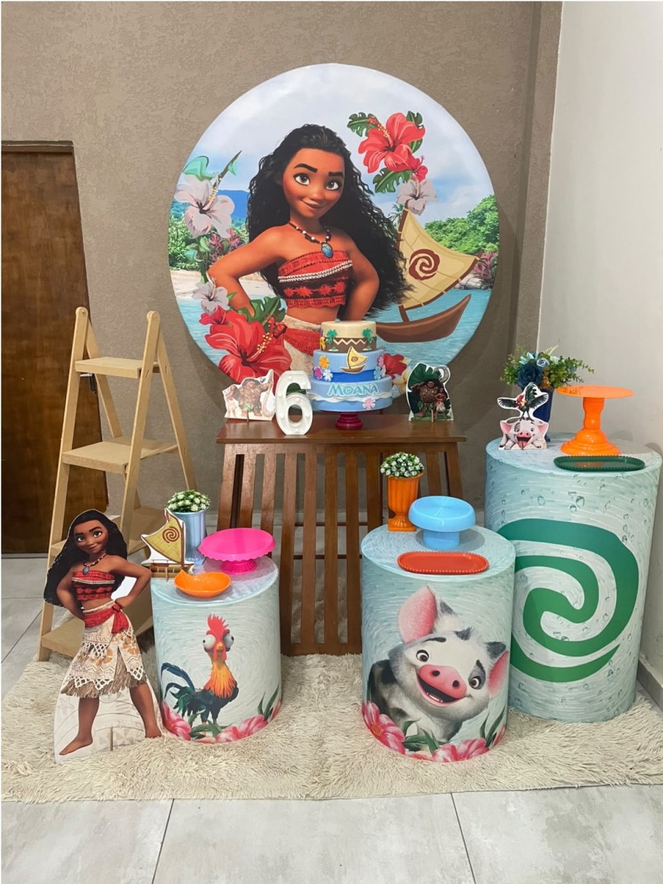 Kit Pm Grande Moana - Jujuba Festa e Cia 
