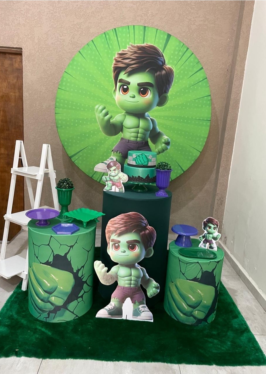 Kit Pm Medio Hulk - Jujuba Festa e Cia 