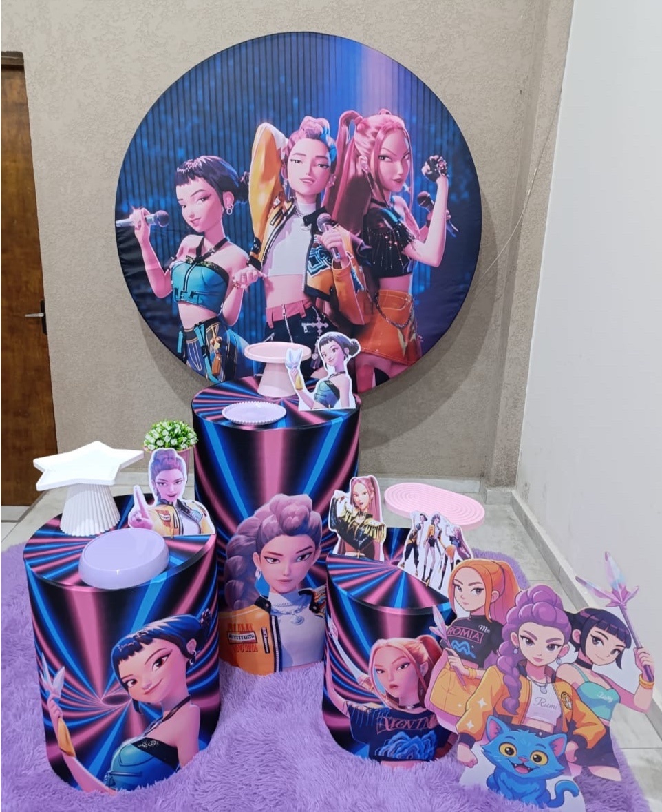 Kit Pm Básico Guerreiras de K-Pop - Jujuba Festa e Cia 