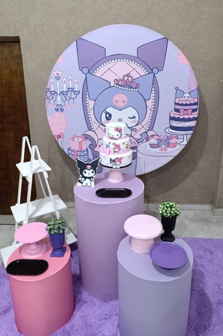 Kit Pm Médio Kuromi - Jujuba Festa e Cia 
